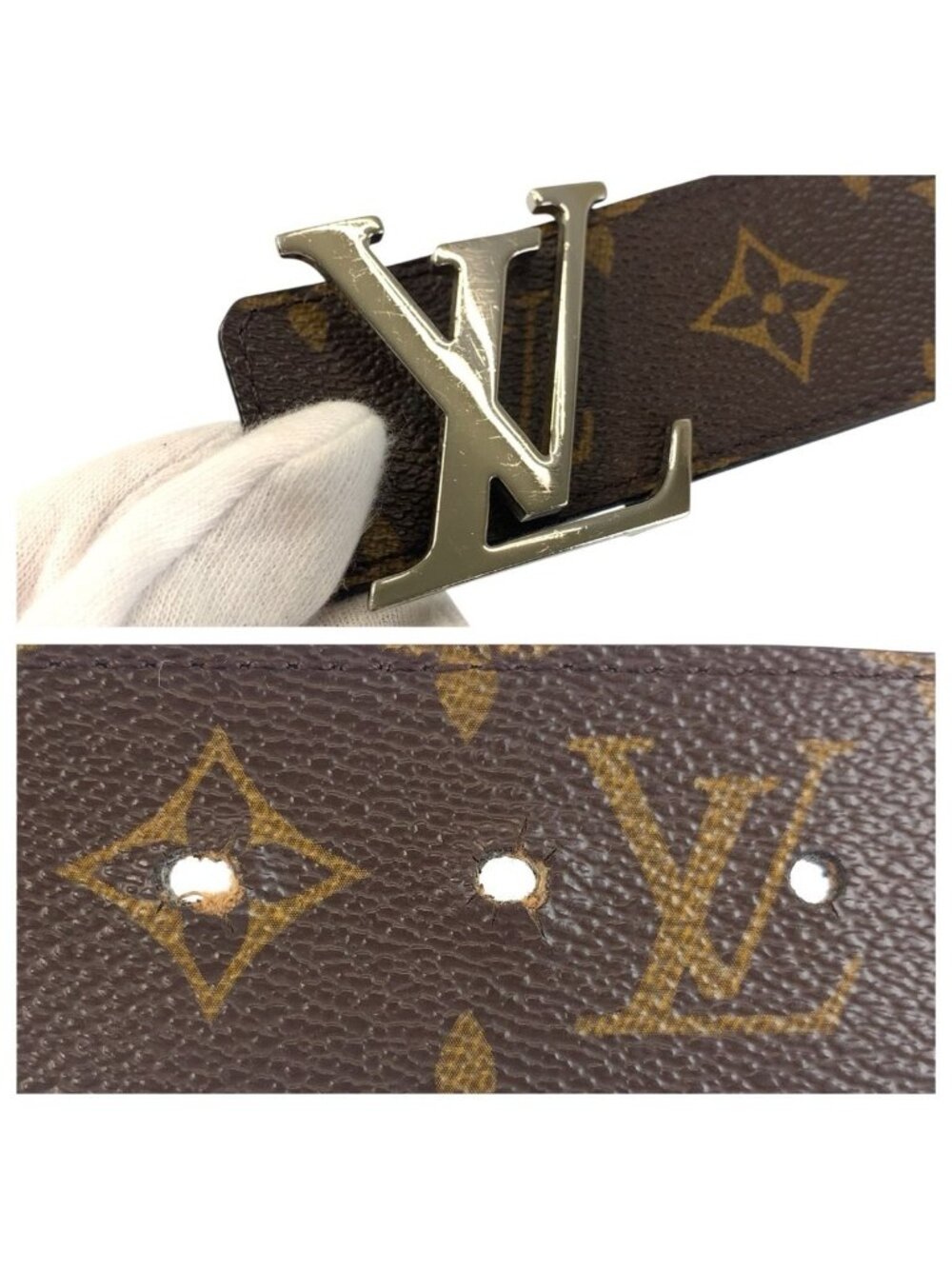 Louis Vuitton Monogram Ceinture LV Initial 85 cm Belt Reversible - Picture 7 of 8